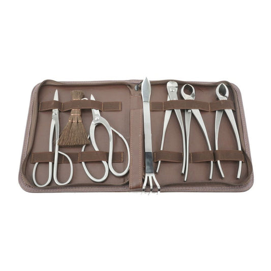 Trousse pour bonsaï Ryuga 7 outils en inox - Qualité supérieure
