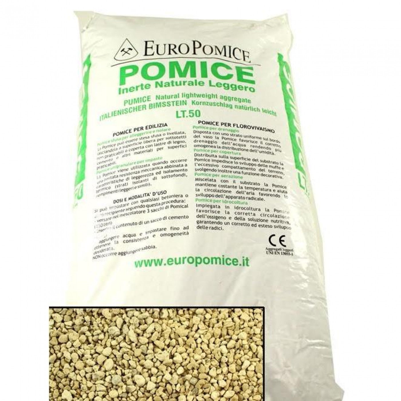 Puimsteen | 3-6 mm | 50L