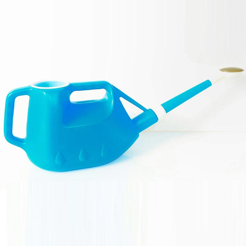 Plastic blauwe gieter met fijne broes van 6L